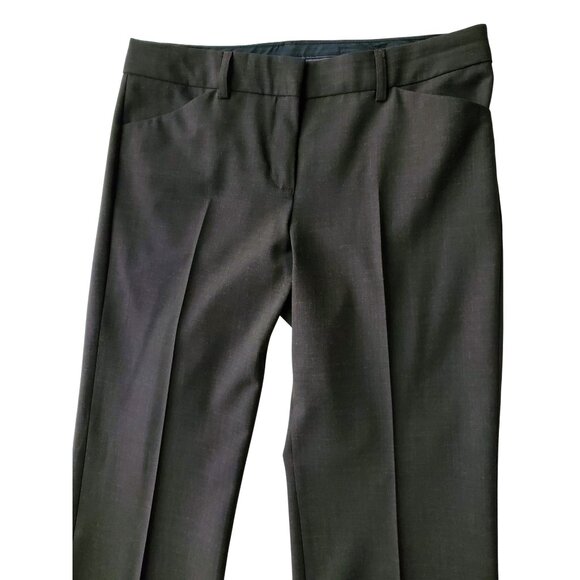 Express Studio Editor Pants Trousers Career Work Office Wear Dark Brown Size 4 - Picture 4 of 14